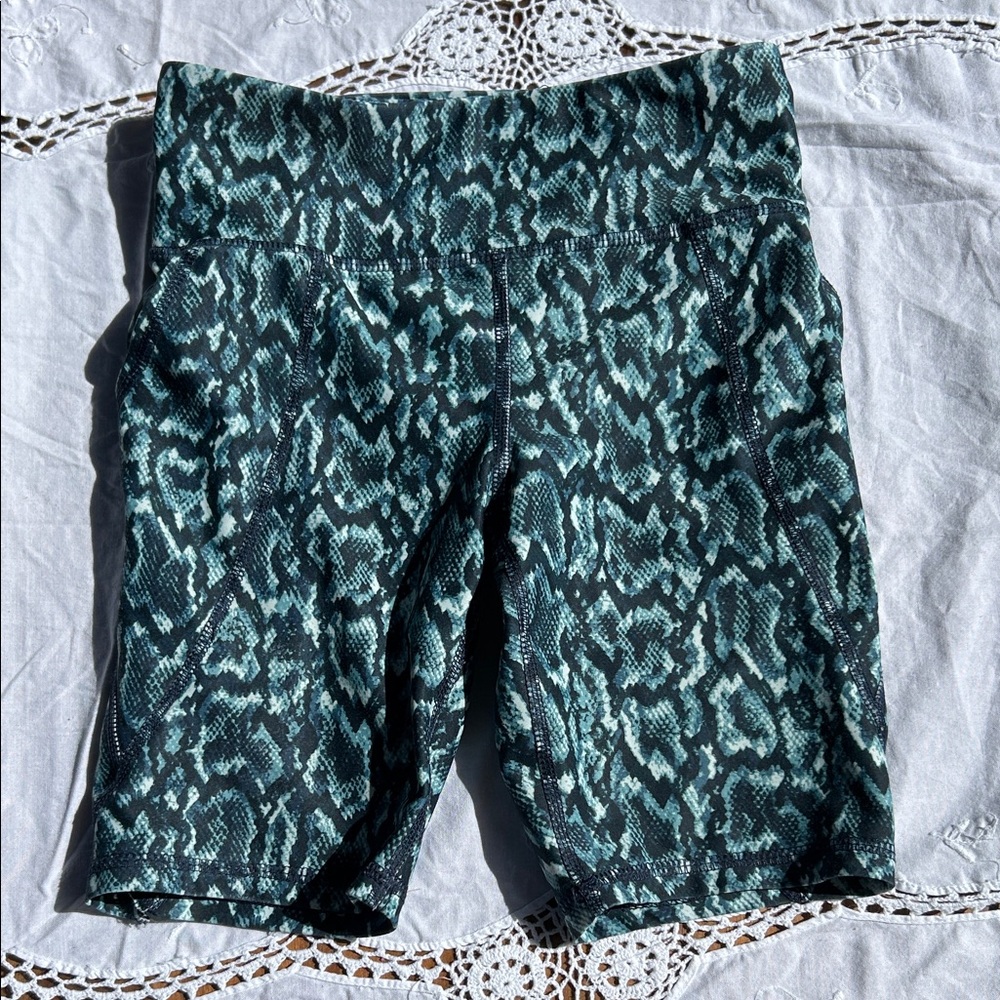 Old Navy Green Patterned Leggings